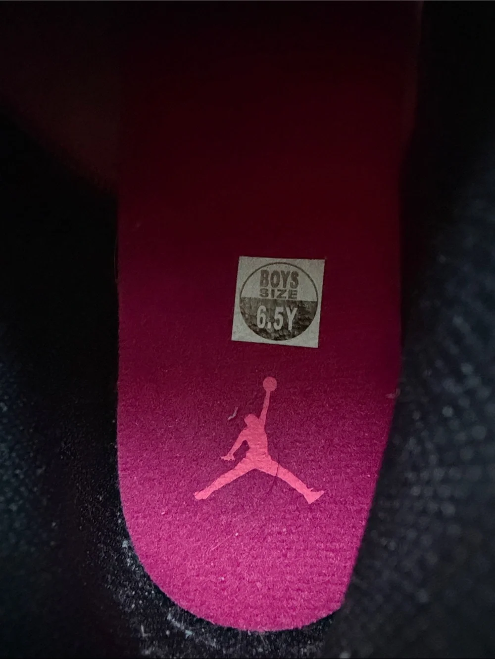 Nike Air Jordan 1 Mid GS Black Pink Crimson Atmosphere Size Boys 6.5Y